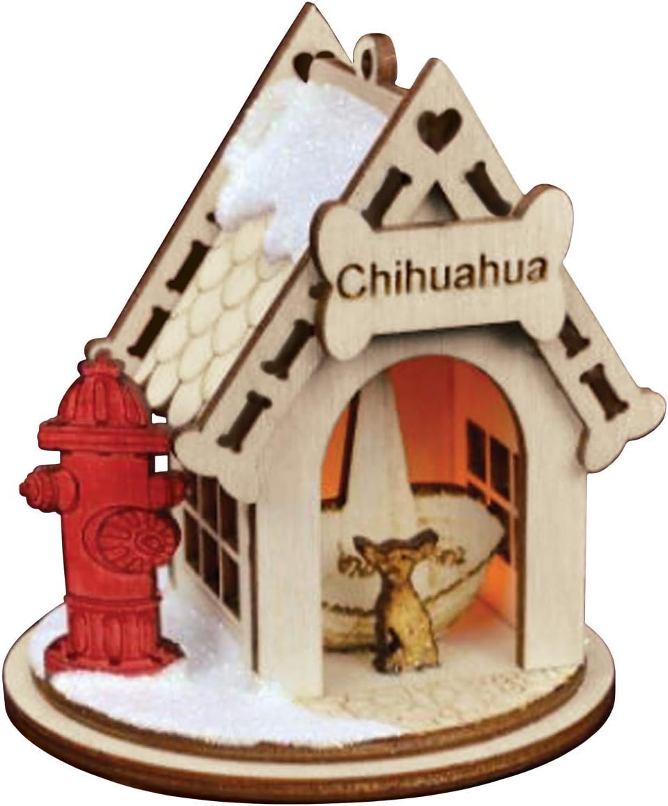Whimsical Ornaments - Chihuahua-K9102 Ornament With Beautiful Vibrant Colors, Makes a perfect gift - Multicolored