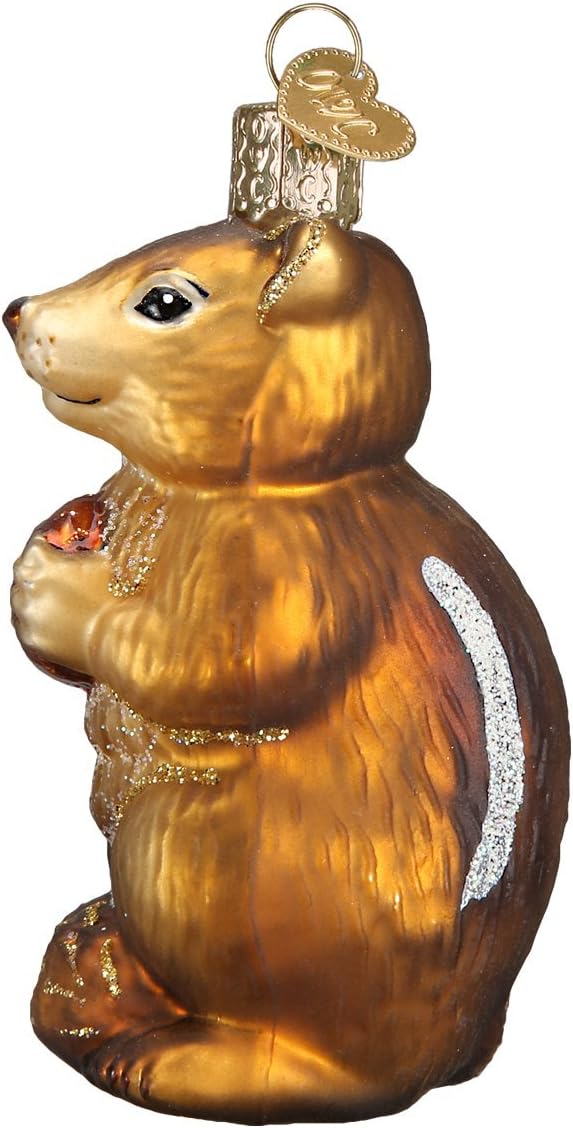 Whimsical Ornaments - Chipmunk Ornament With Beautiful Vibrant Colors, Makes a perfect gift - Multicolored - Image 3