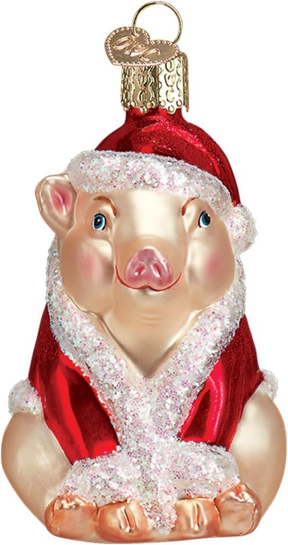 Whimsical Ornaments - Christmas Ham Ornament With Beautiful Vibrant Colors, Makes a perfect gift - Multicolored