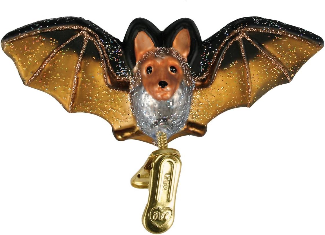 Whimsical Ornaments - Clip-on Bat Ornament With Beautiful Vibrant Colors, Makes a perfect gift - Multicolored