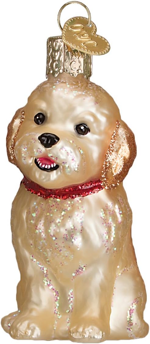 Whimsical Ornaments - Cockapoo Puppy Ornament With Beautiful Vibrant Colors, Makes a perfect gift - Multicolored
