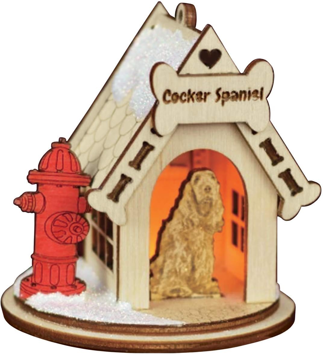 Whimsical Ornaments - Cocker Spaniel-K9112 Ornament With Beautiful Vibrant Colors, Makes a perfect gift - Multicolored