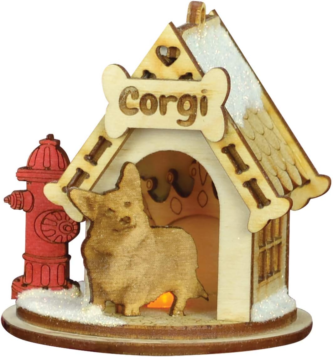 Whimsical Ornaments - Corgi-K9117 Ornament With Beautiful Vibrant Colors, Makes a perfect gift - Multicolored