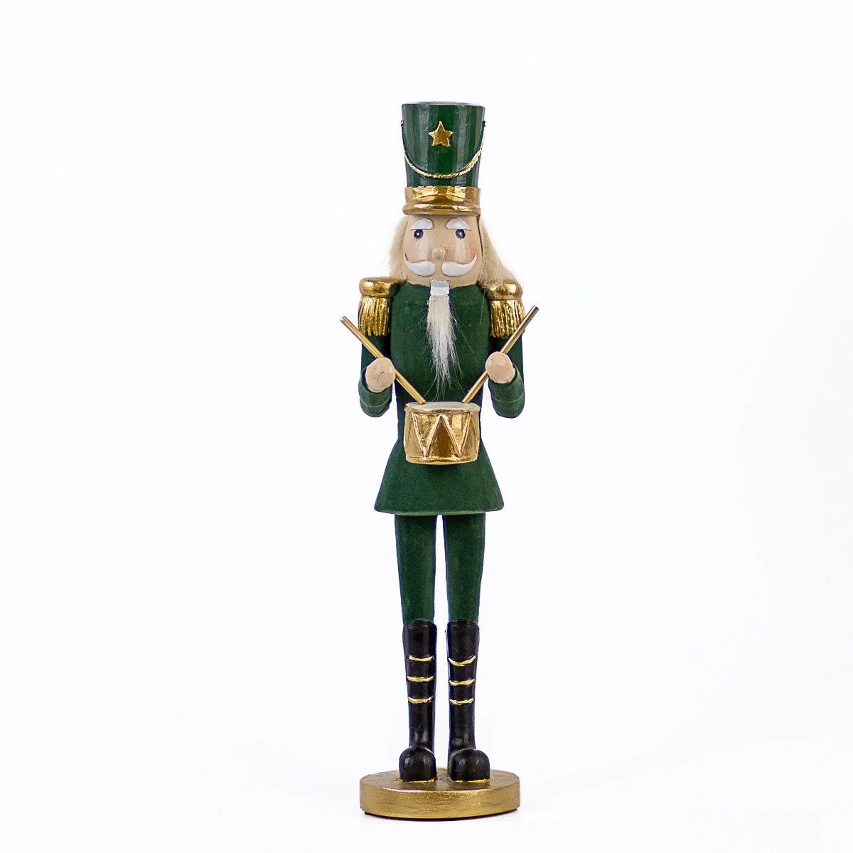 Ludwig Nutcracker Dark, Green/Gold - 4" x 15"