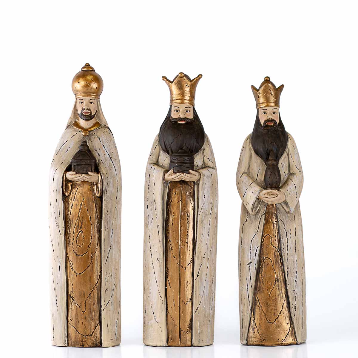 Melchior Wisemen Antique White/Gold 3x11.5