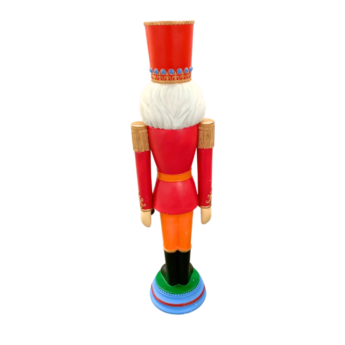 Resin Vibrant Pink Colorful Christmas Nutcracker 55" - Image 3