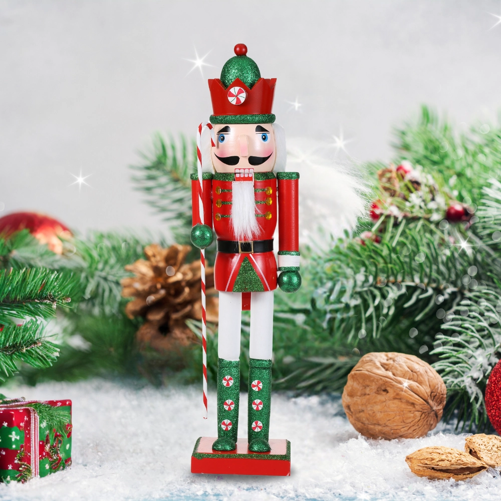 SINT 15 Inch Traditional Wooden Nutcracker For Christmas Decorations - Image 11