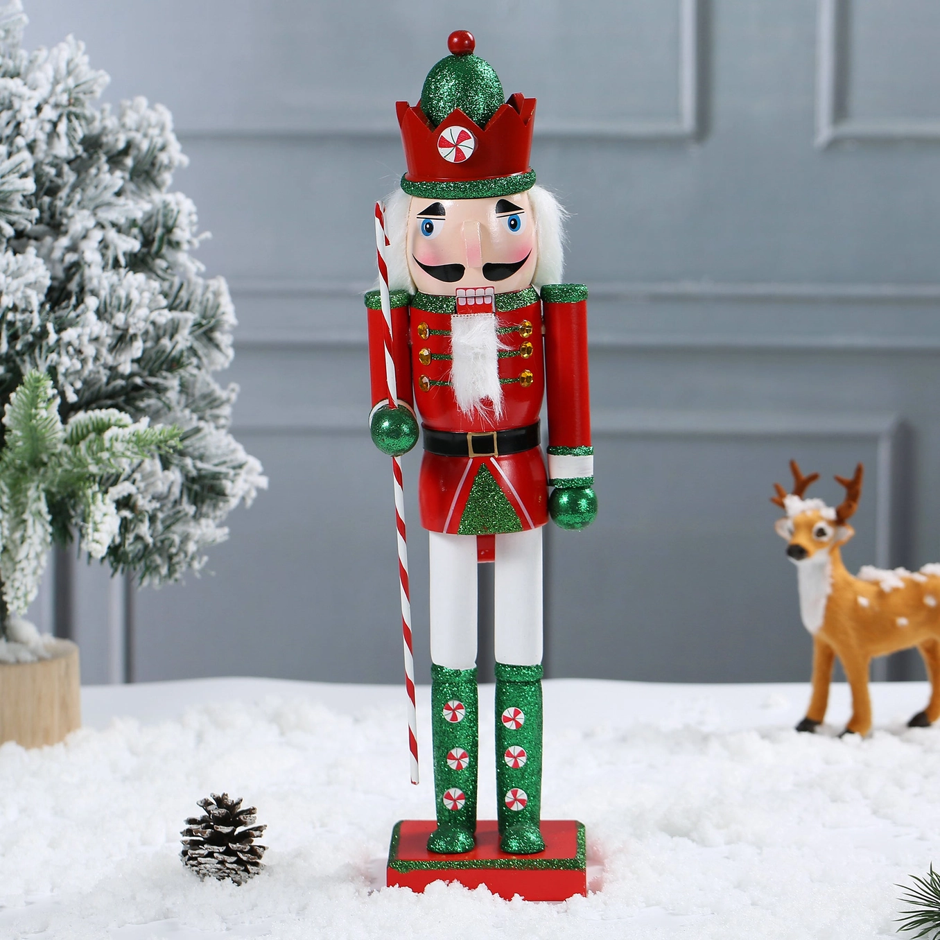 SINT 15 Inch Traditional Wooden Nutcracker For Christmas Decorations - Image 12