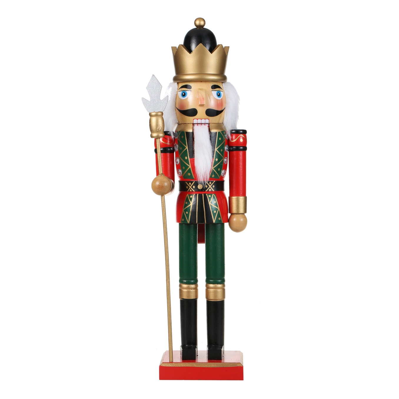 SINT 15 Inch Traditional Wooden Nutcracker For Christmas Decorations