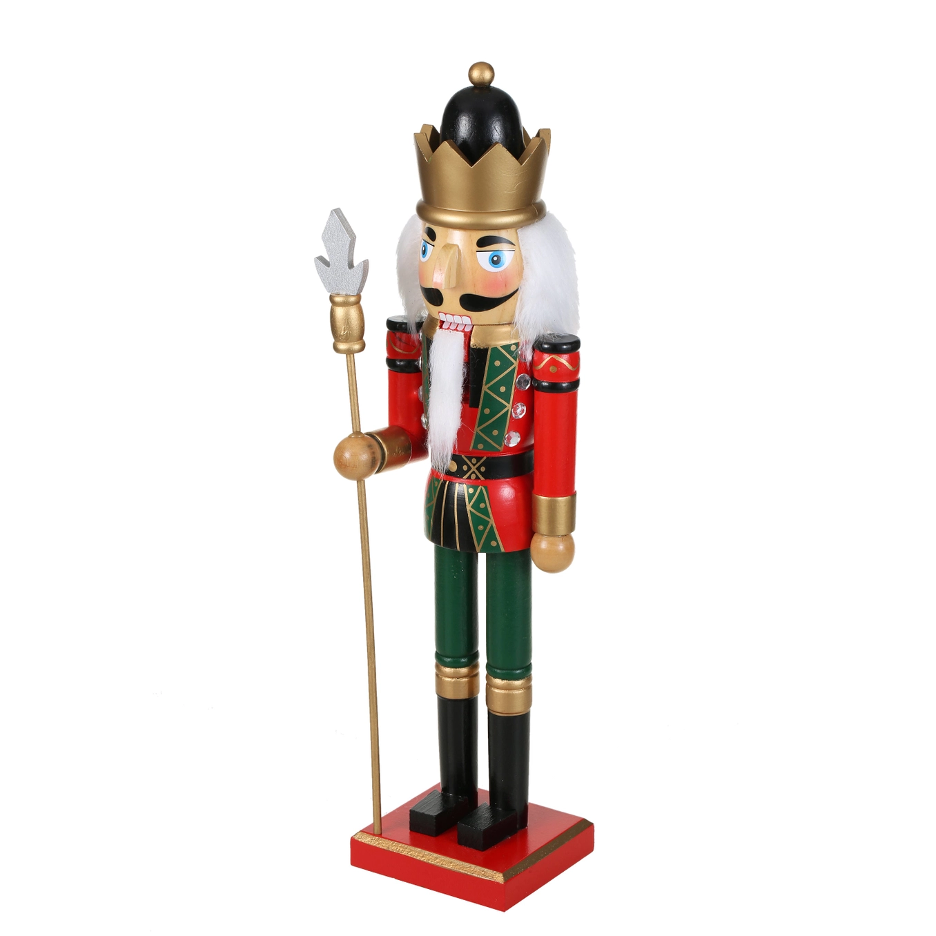 SINT 15 Inch Traditional Wooden Nutcracker For Christmas Decorations - Image 2
