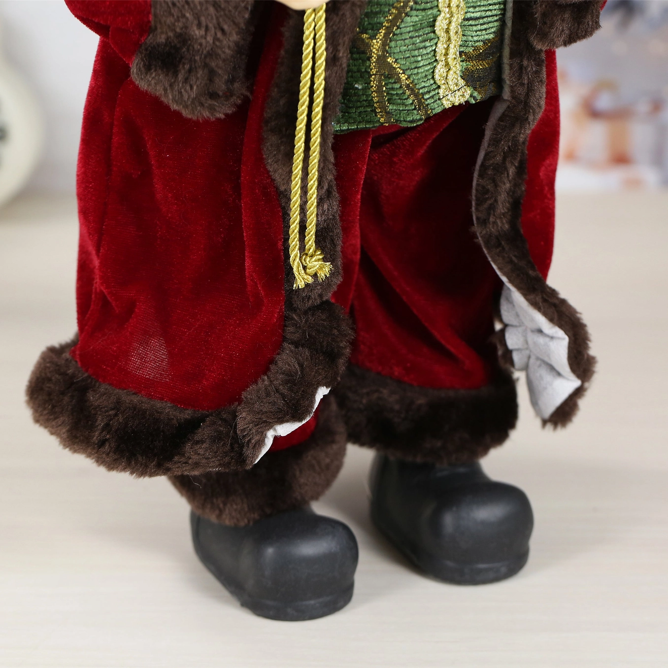 SINT 18 Inch Christmas Standing Santa Claus Doll Statue Figurine Ornament - Image 10