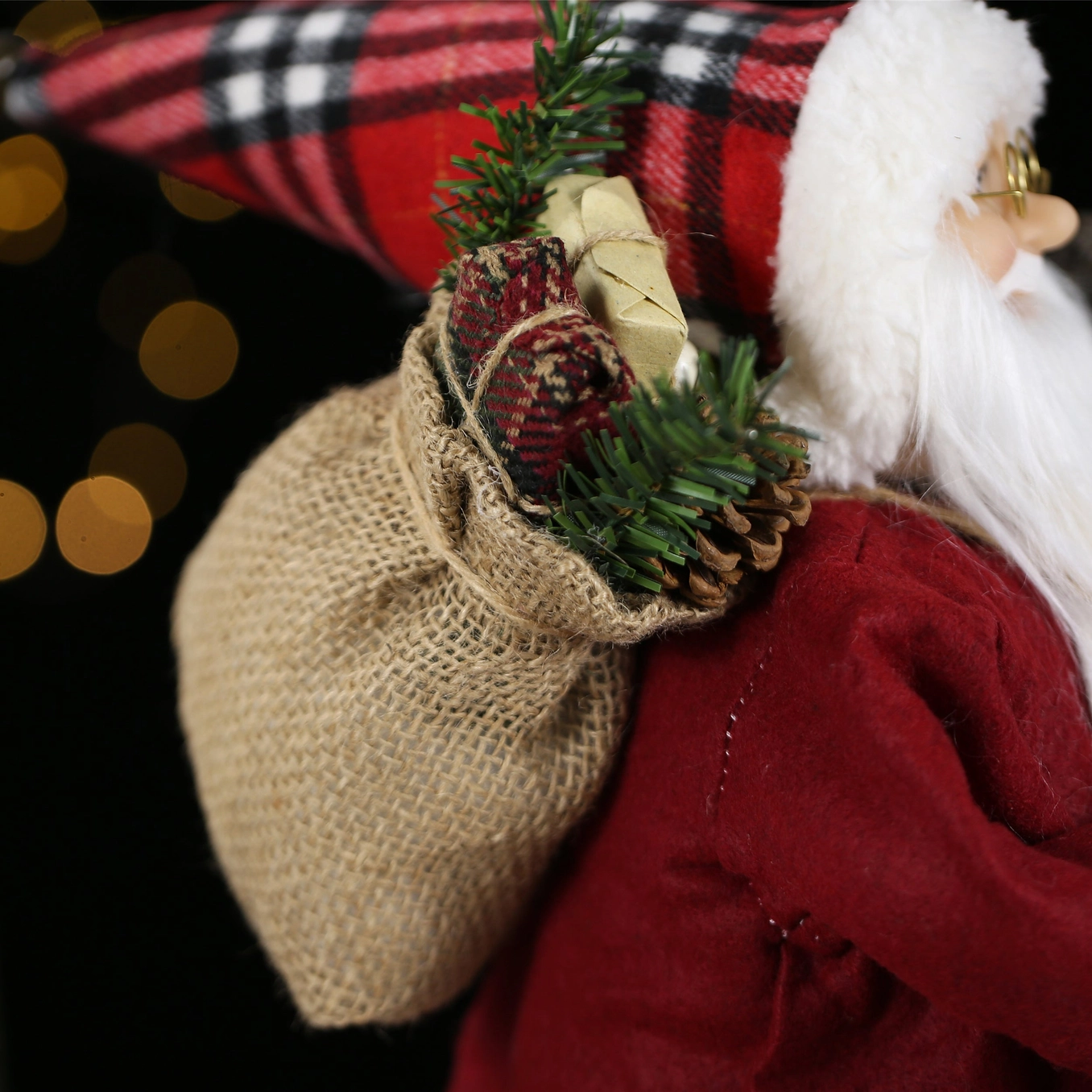 SINT 18 Inch Christmas Standing Santa Claus Doll Statue Figurine Ornament - Image 10