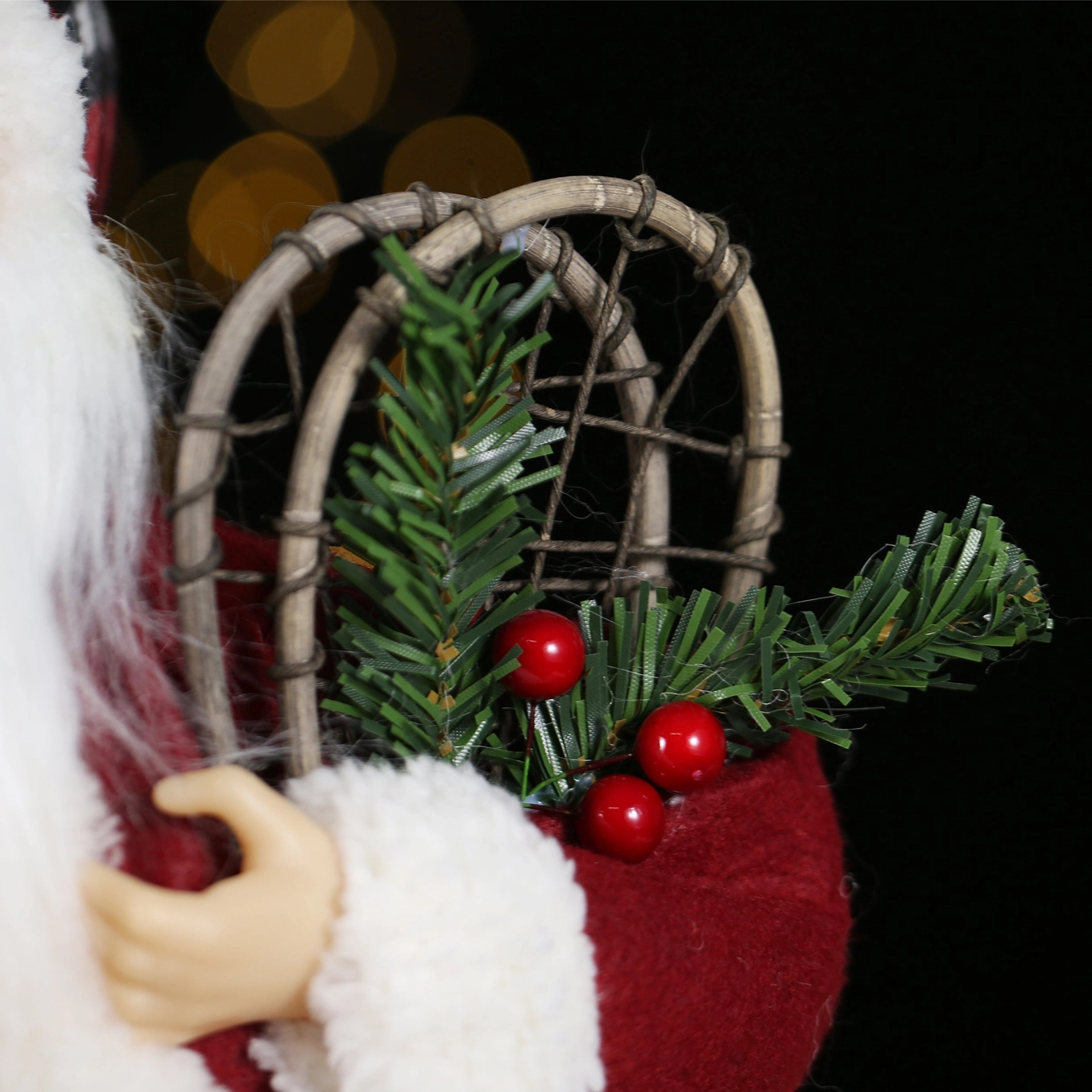 SINT 18 Inch Christmas Standing Santa Claus Doll Statue Figurine Ornament - Image 11