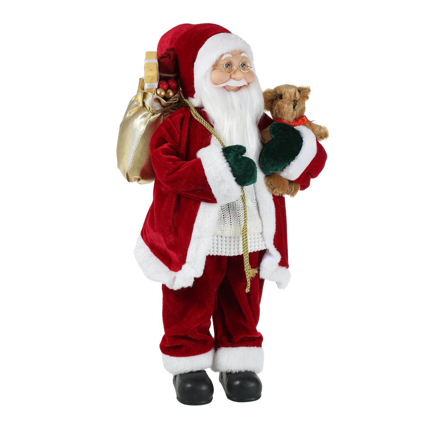 SINT 18 Inch Christmas Standing Santa Claus Doll Statue Figurine Ornament - Image 2
