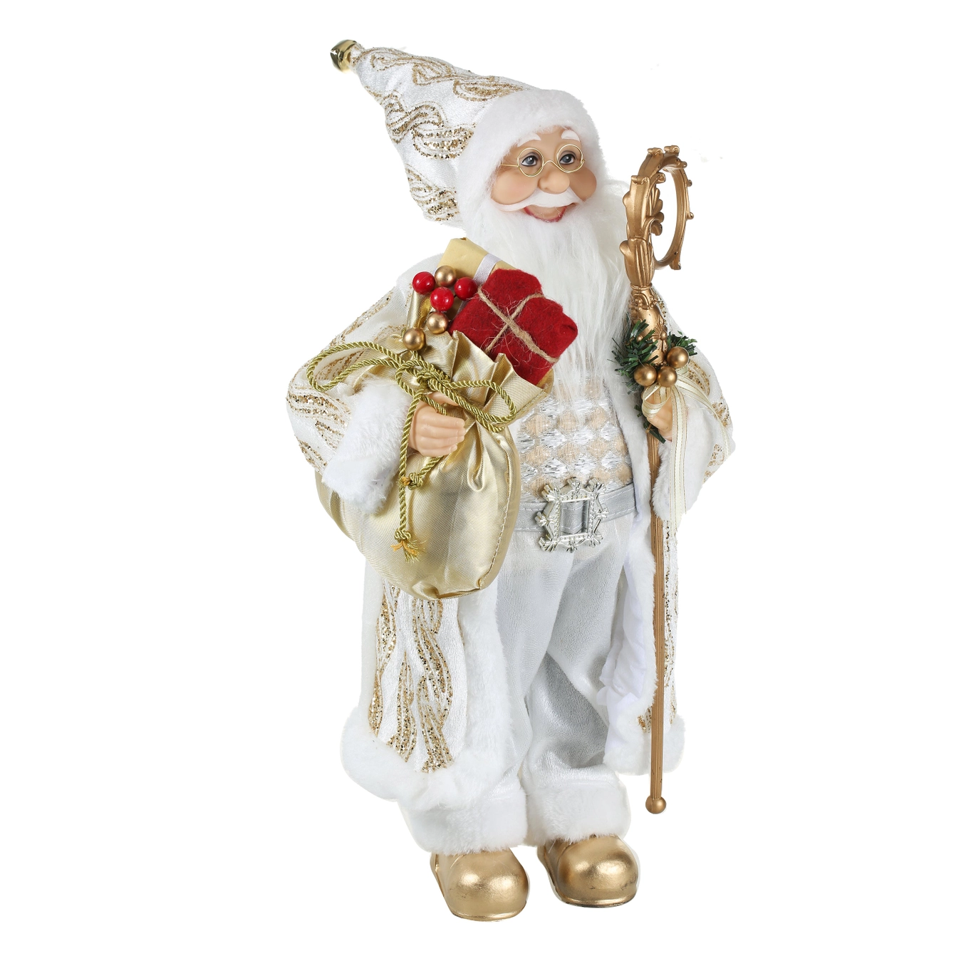 SINT 18 Inch Christmas Standing Santa Claus Doll Statue Figurine Ornament - Image 2