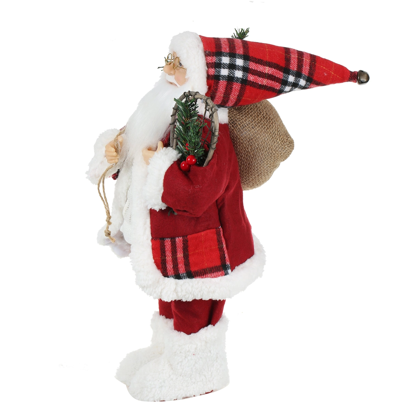SINT 18 Inch Christmas Standing Santa Claus Doll Statue Figurine Ornament - Image 4