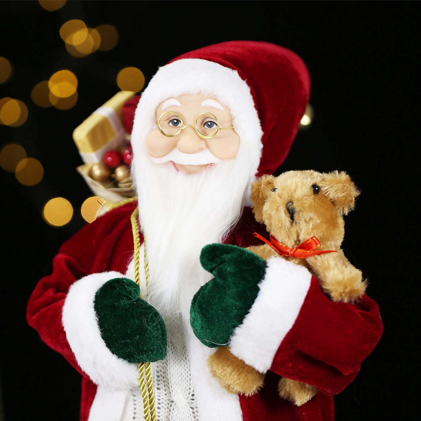 SINT 18 Inch Christmas Standing Santa Claus Doll Statue Figurine Ornament - Image 7