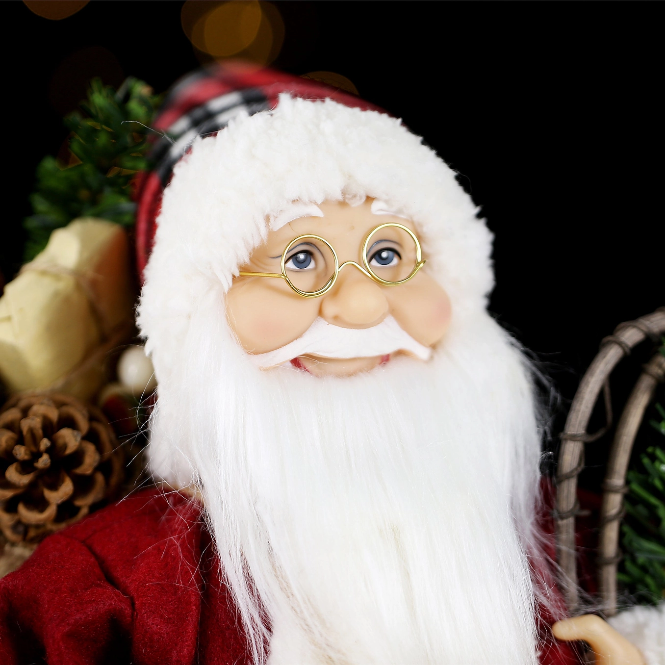 SINT 18 Inch Christmas Standing Santa Claus Doll Statue Figurine Ornament - Image 7