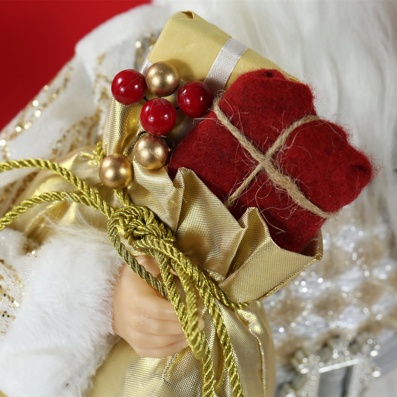 SINT 18 Inch Christmas Standing Santa Claus Doll Statue Figurine Ornament - Image 8