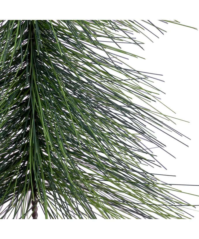 Kurt S. Adler - 15"-19" Un-Lit Miniature Slim Pine Potted Trees, 3-Piece Set - Image 3