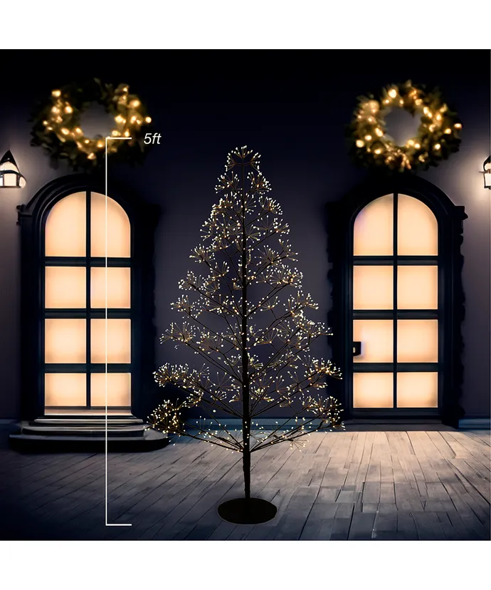 Kurt S. Adler - 5' Pre-Lit Warm White LED Silhouette Fairy Tree - Image 6