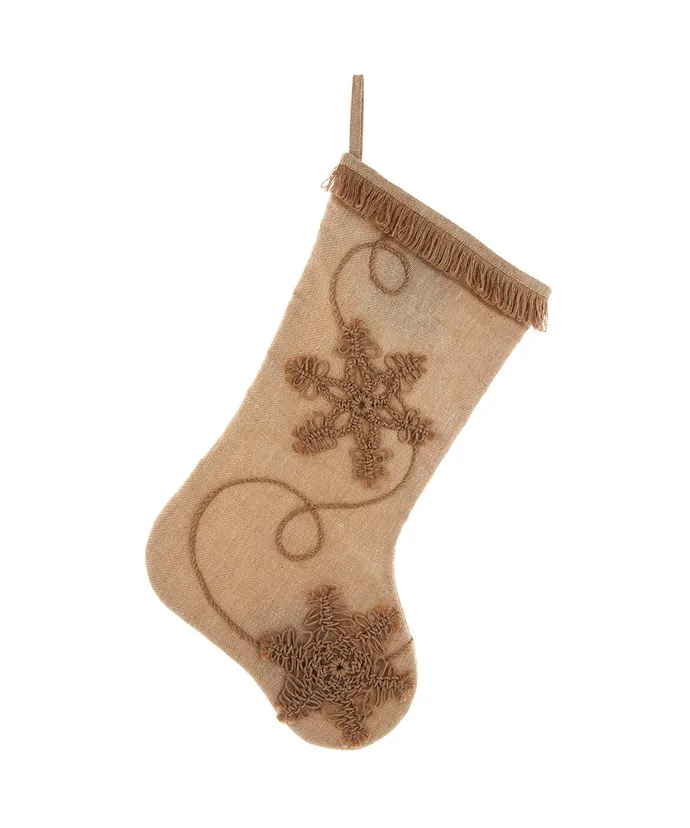 Kurt S. Adler - Macramé Snowflake Stocking