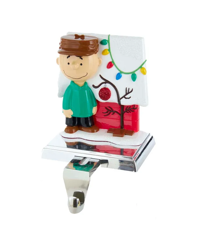 Kurt S. Adler - Peanuts© Charlie Brown and Dog House Stocking Holder