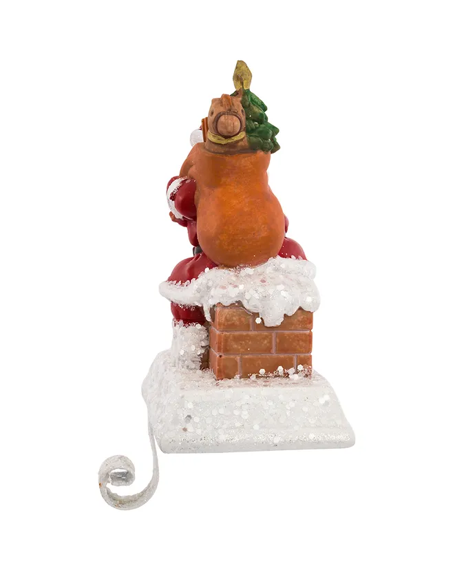 Kurt S. Adler - Santa With Gift Box Stocking Hanger - Image 3