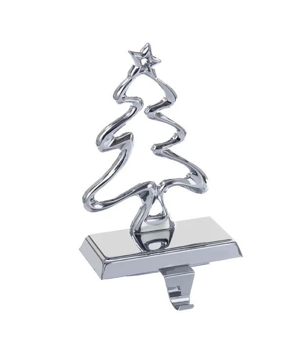 Kurt S. Adler - Silver Metal Christmas Tree Stocking Hanger