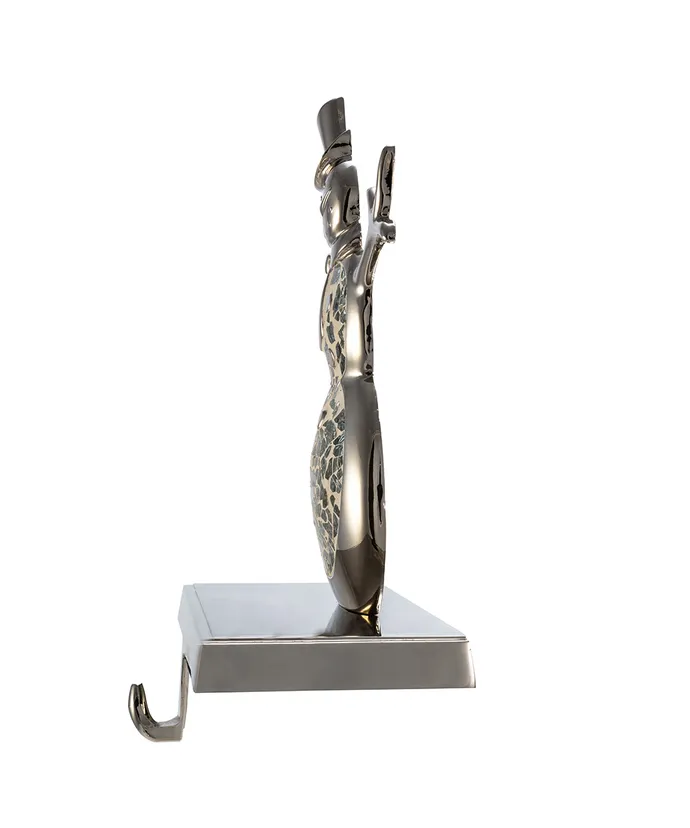 Kurt S. Adler - Silver Metal Christmas Tree and Snowman Stocking Hangers, 2 Assorted - Image 5