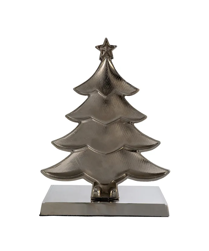 Kurt S. Adler - Silver Metal Christmas Tree and Snowman Stocking Hangers, 2 Assorted - Image 7