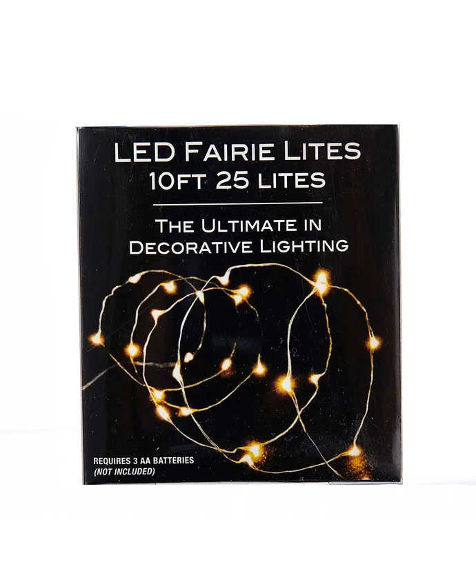 Kurt S. Adler - 10' 25-Light Battery-Operated Cool White LED Fairy Lights - Image 3