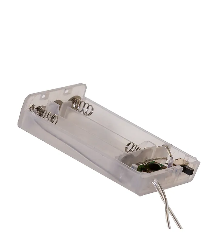 Kurt S. Adler - 10' 25-Light Battery-Operated Cool White LED Fairy Lights - Image 2