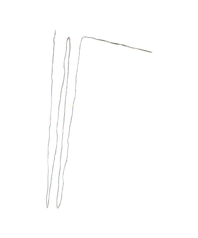 Kurt S. Adler - 10' Battery Operated 25-Light Multicolor Fairy LED Green Wire Light Set - Image 4
