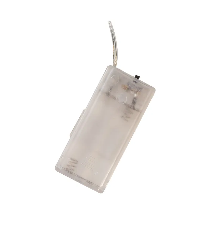 Kurt S. Adler - 10' Battery Operated 25-Light Warm White Fairy LED Green Wire Light Set - Image 3