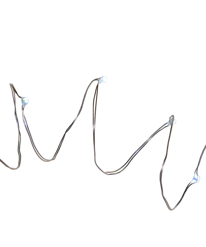 Kurt S. Adler - 17' 50-Light Battery-Operated Cool White LED Fairy Twinkle Light Set