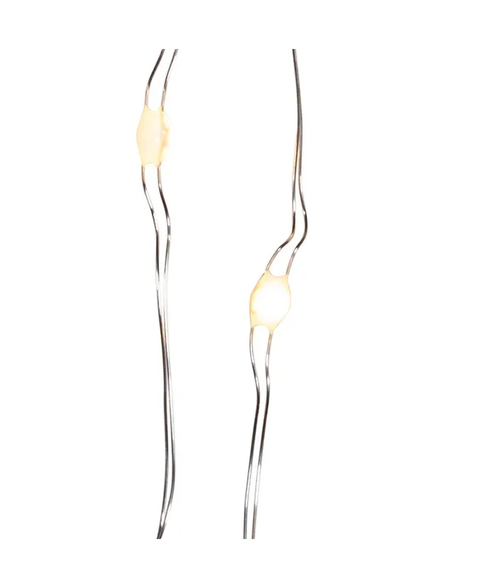 Kurt S. Adler - 17.3' Battery-Operated 50-Light Warm White Superbright LED Silver Wire Multifunction Light Set