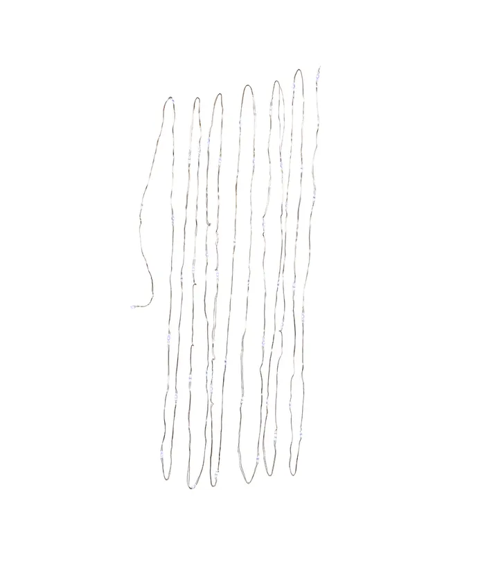 Kurt S. Adler - 19' 50-Light Battery-Operated Cool White LED Fairy Light Set - Image 2