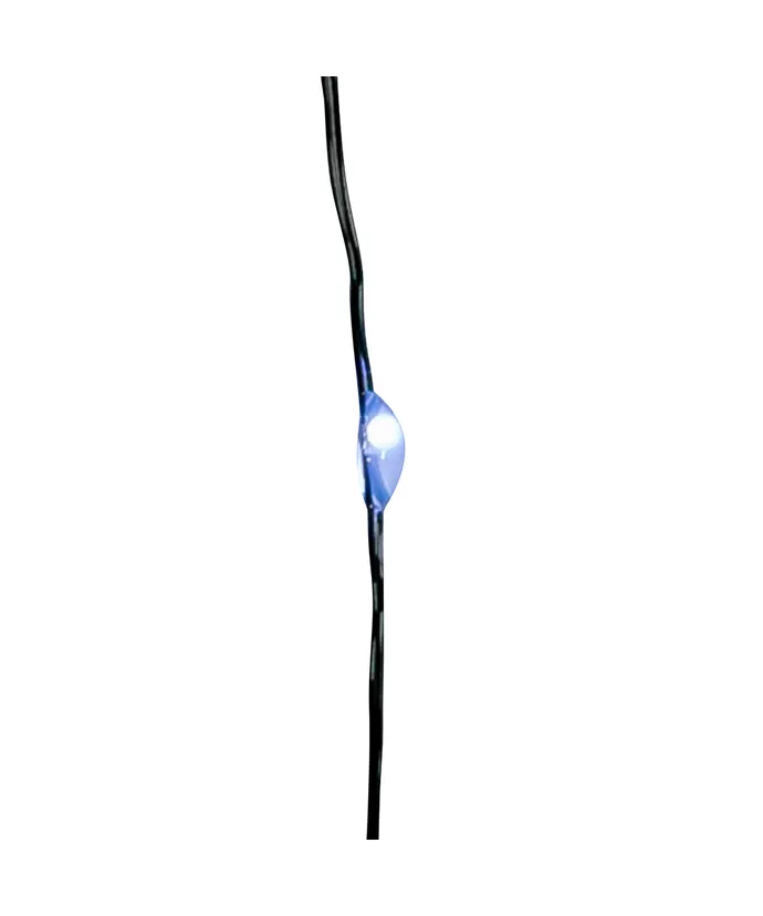 Kurt S. Adler - 19' 50-Light Battery-Operated Cool White LED Green Wire Fairy Lights