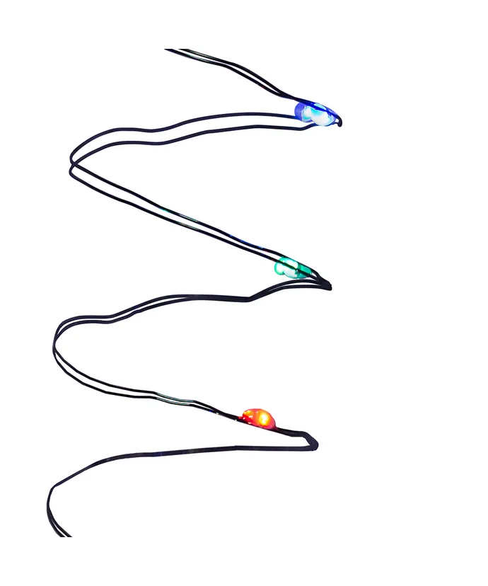 Kurt S. Adler - 19' 50-Light Battery-Operated Multicolored LED Green Wire Fairy Lights