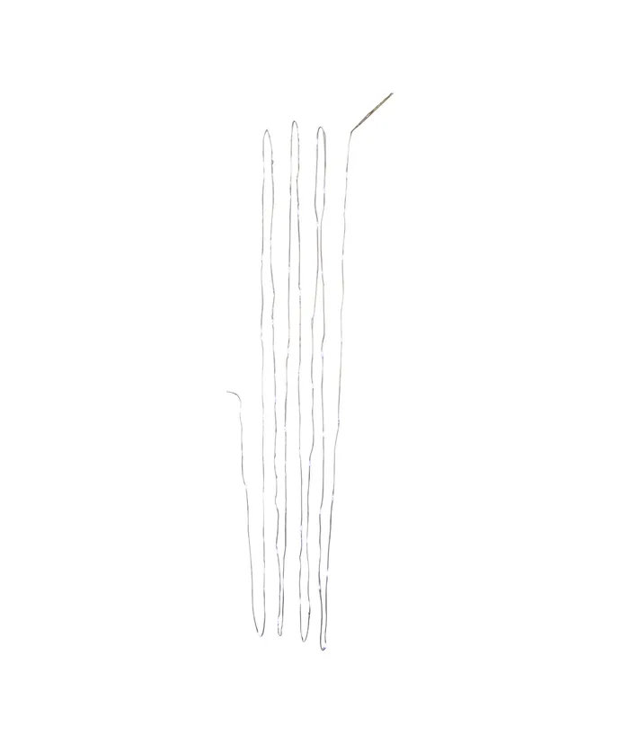 Kurt S. Adler - 19' Battery Operated 50-Light Cool White Soft Twinkle Fairy LED Silver Wire Light Set - Image 2
