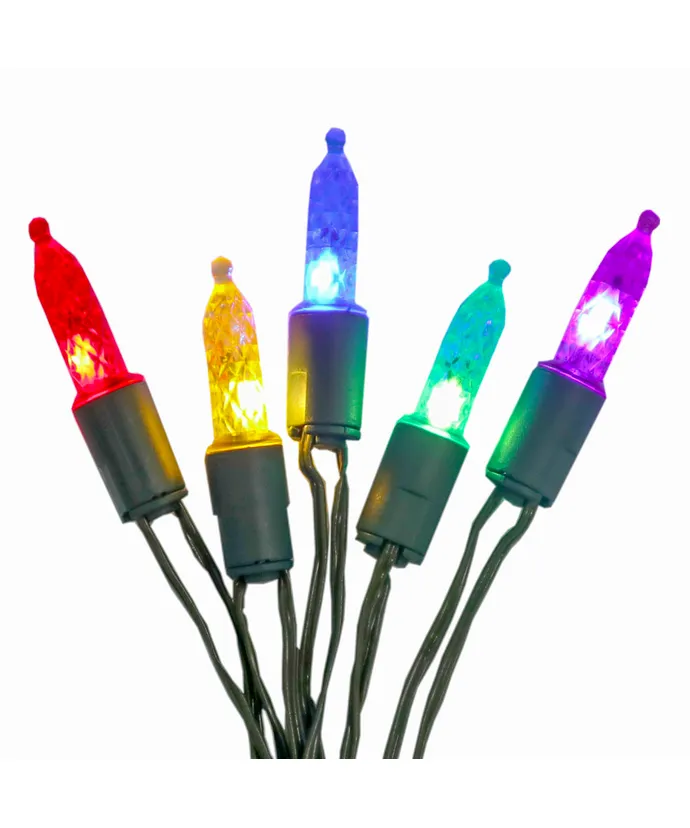 Kurt S. Adler - 20-Light Battery Operated Warm White/Multicolor Miniature Fairy Lights With Clear Wire - Image 3