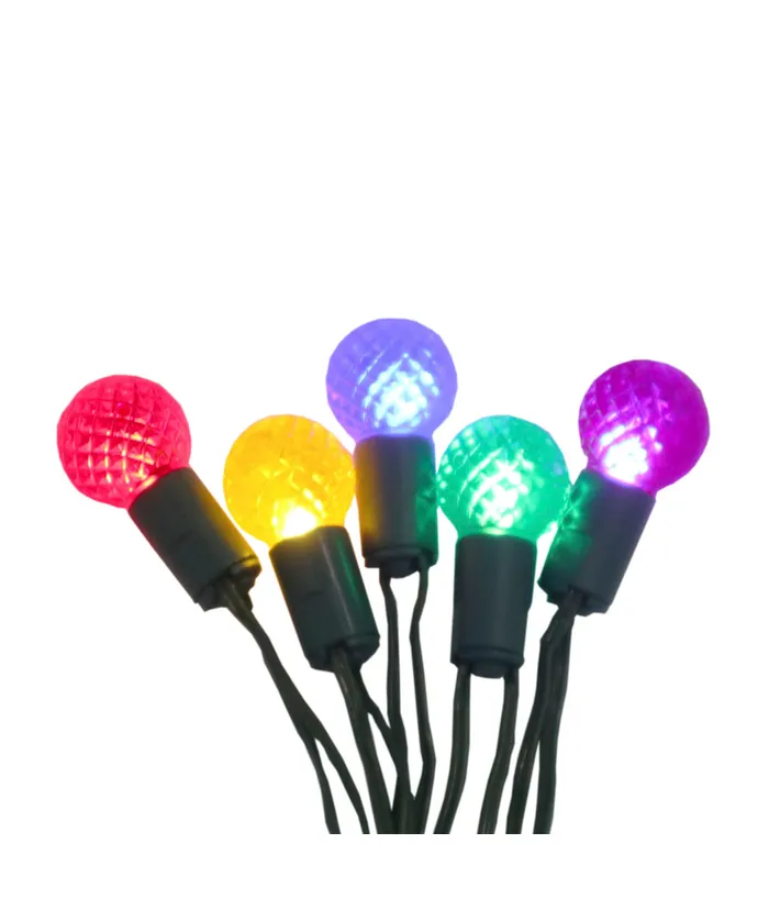 Kurt S. Adler - 20-Light Battery Operated Warm White and Multicolor Berry Bulb Fairy Lights With Green Wire, 2 Assorted - Image 3