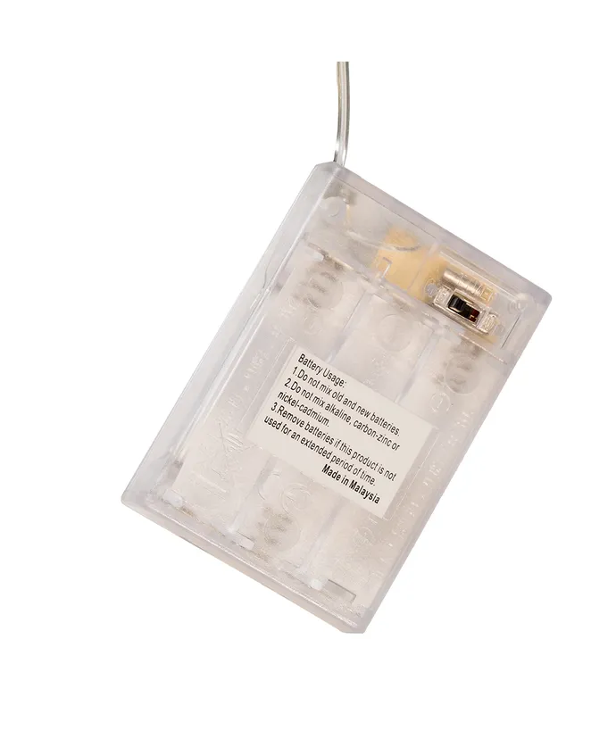 Kurt S. Adler - 35' Battery Operated 100-Light Multicolor Fairy LED Green Wire Light Set - Image 3