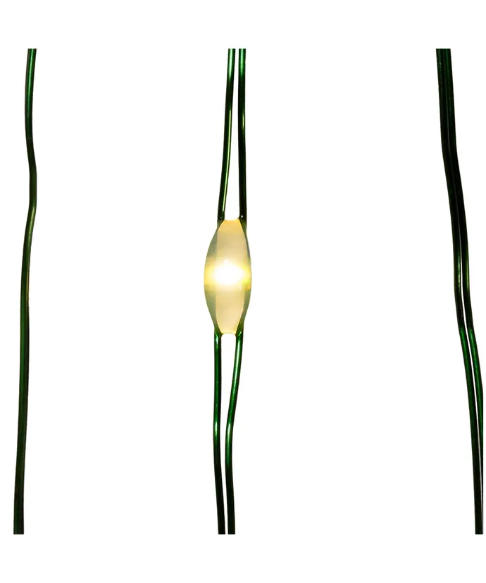 Kurt S. Adler - 35' Battery Operated 100-Light Warm White Fairy LED Green Wire Light Set