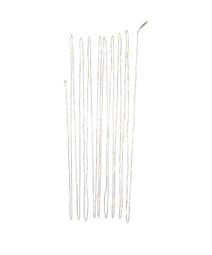Kurt S. Adler - 35' Battery Operated 100-Light Warm White Fairy LED Silver Wire Light Set - Image 4