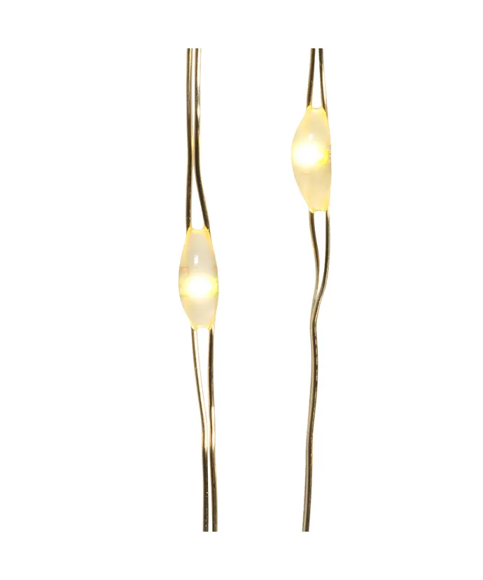 Kurt S. Adler - 35' Battery Operated 100-Light Warm White Fairy LED Silver Wire Light Set