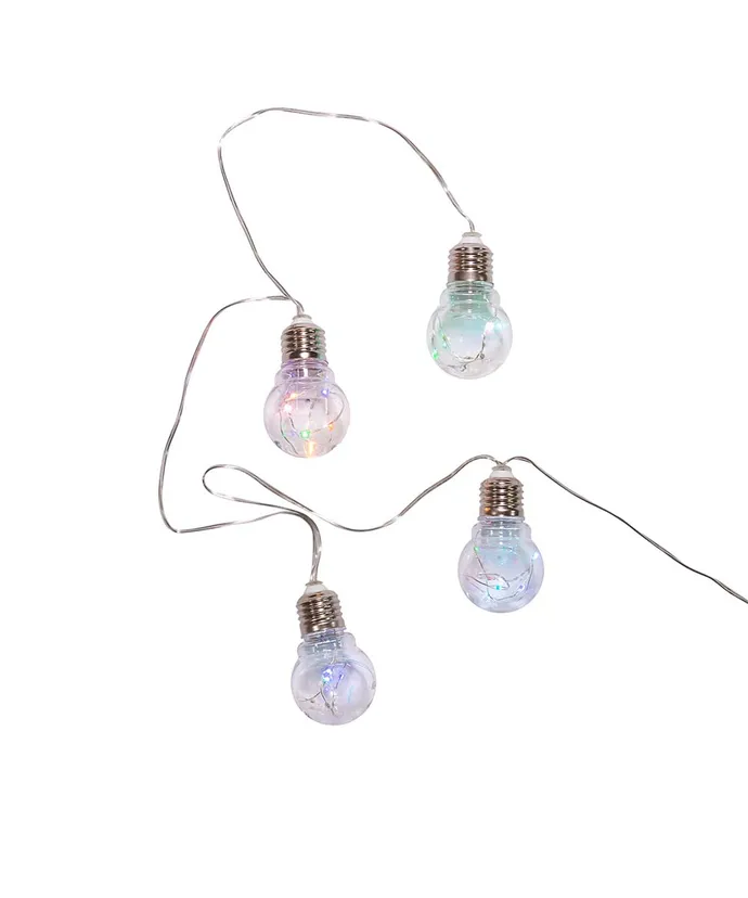 Kurt S. Adler - 5' Battery-Operated Edison Bulb Color-Changing LED Fairy Light Set