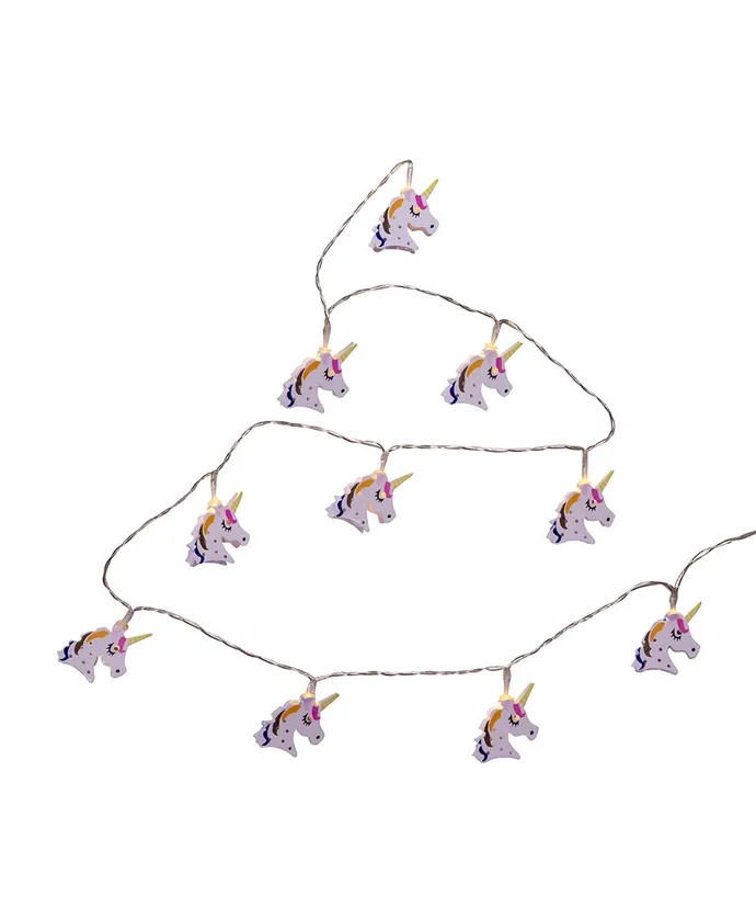 Kurt S. Adler - 5.5'' USB & Battery-Operated 10-Light Multicolored LED Unicorn Light Set - Image 3