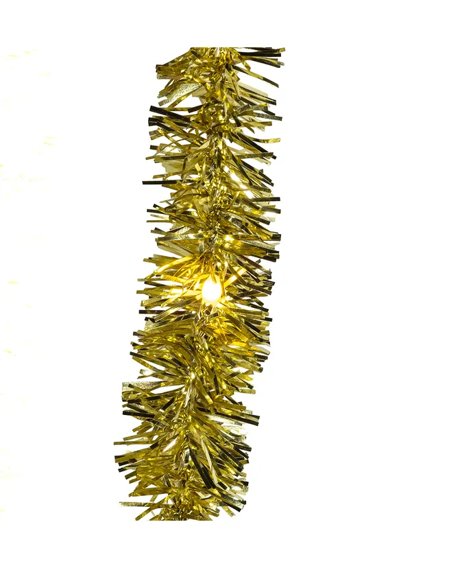Kurt S. Adler - 6' Battery Operated 20-Light Red & Gold Superbright LED Tinsel Garlands, 2 Assorted - Image 5